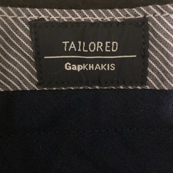 Gap Very Dark Blue Tailored Relaxed Fit Men’s Trousers or Pants Like New 31 X 34 - Picture 6 of 9